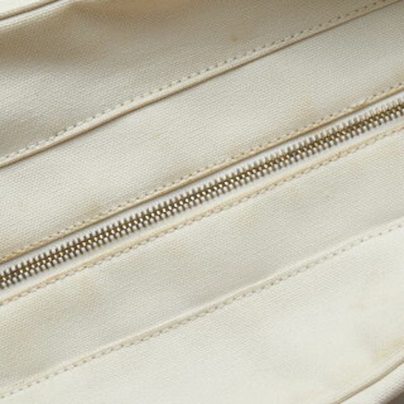 CHANEL Marshmallow Cocomark Tote Bag Handbag White Pink Canvas - Picture 5 of 10